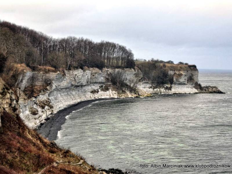 Stevns Klint na wyspie Møn w Danii